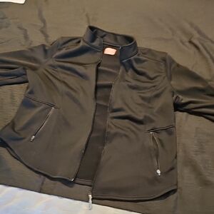Ava Therese Black Zip-Up Jacket